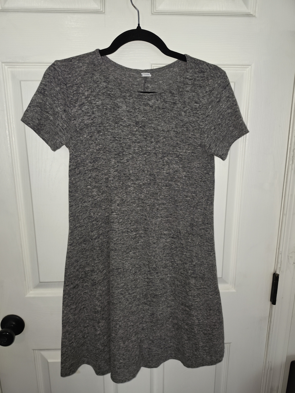 Old Navy Heather Gray Short Sleeve Knit Dress
